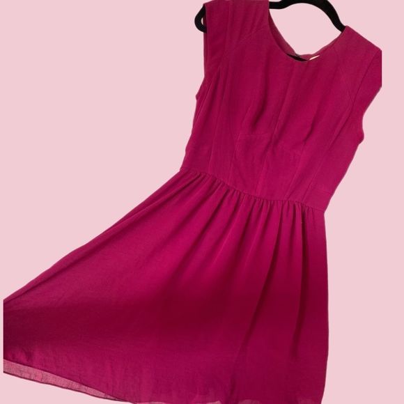 Rebecca Taylor💋 fuchsia dress. 0 - Picture 3 of 7